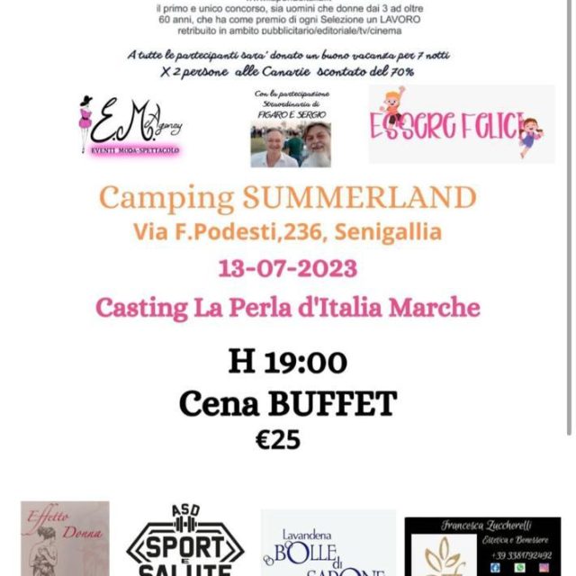 Casting nelle Marche